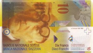10 franków szwajcarskich