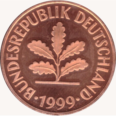 2 pfennig - rewers